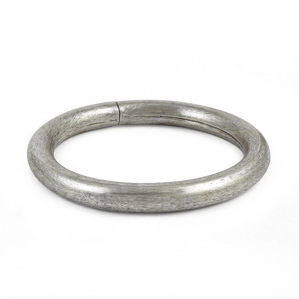 Simple solid 925 sterling silver bangle jewelry