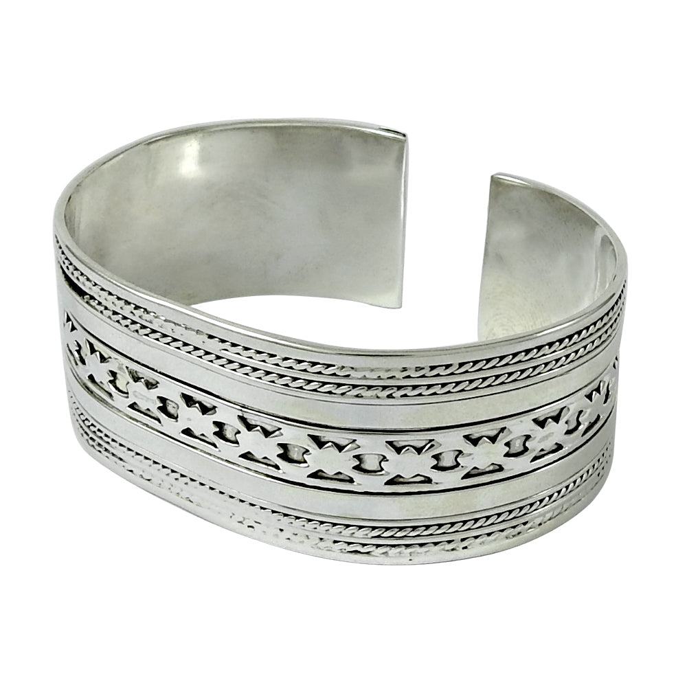 101 Solid 925 Sterling Silver Designer Adjustable Bangle