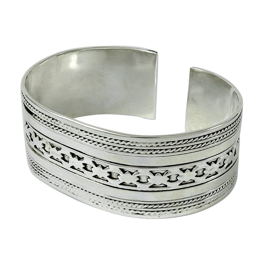 101 Solid 925 Sterling Silver Designer Adjustable Bangle