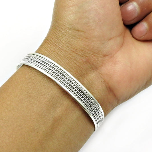 101 Solid 925 Sterling Silver Cuff Bangle