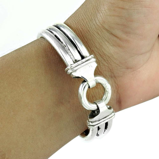 Beautiful 925 Sterling Silver Bracelet Tribal Jewelry A32