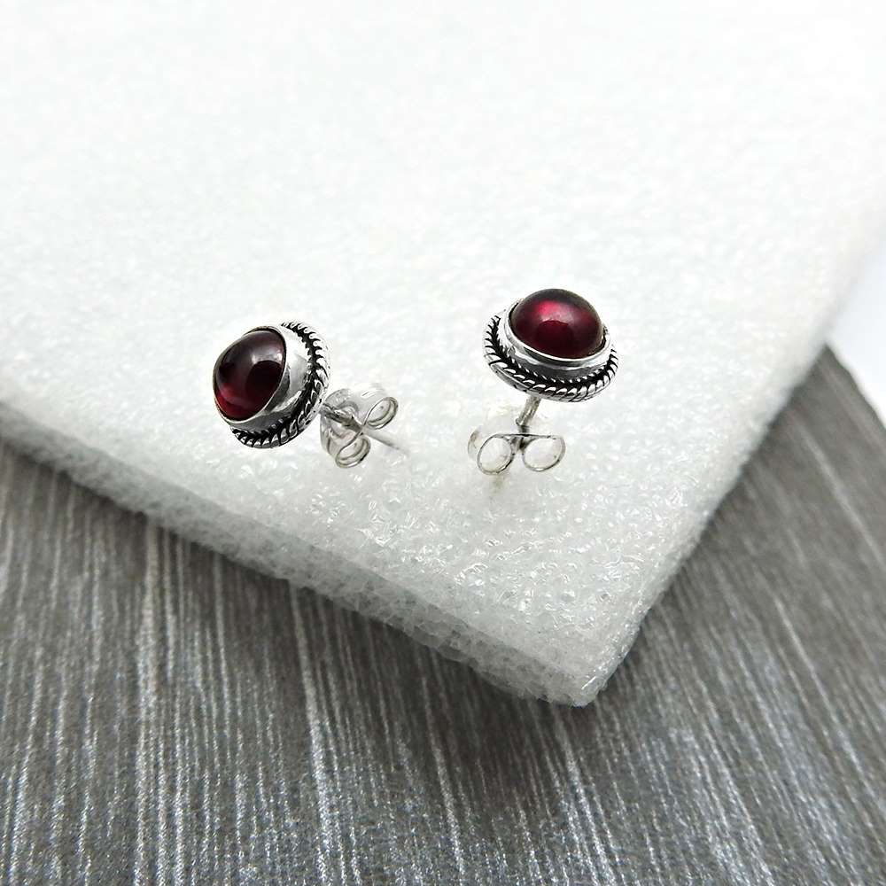 Labradorite Gemstone Stud Earrings 925 Sterling Silver Fine Jewelry S34