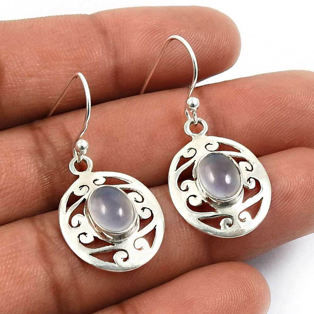 Carnelian Gemstone Earrings 925 Solid Sterling Silver Jewelry O38