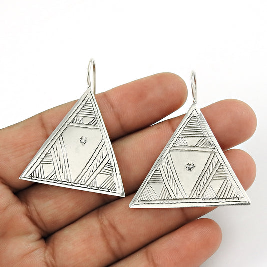 Handmade Jewelry 925 Solid Sterling Silver Drop/Dangle Bohemian Earrings A1