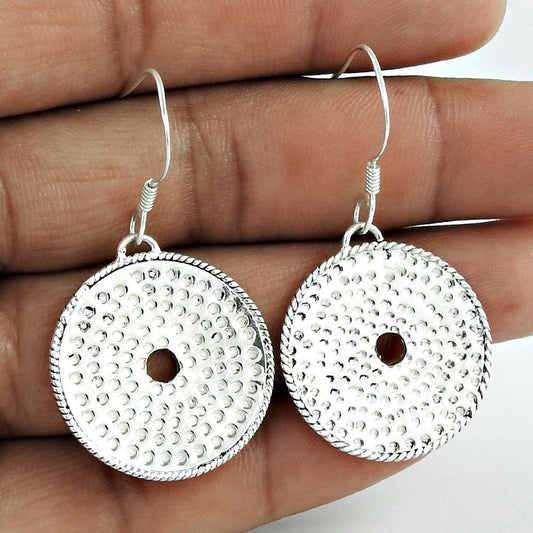 Fabulous 925 Sterling Silver Earrings Großhandel D6