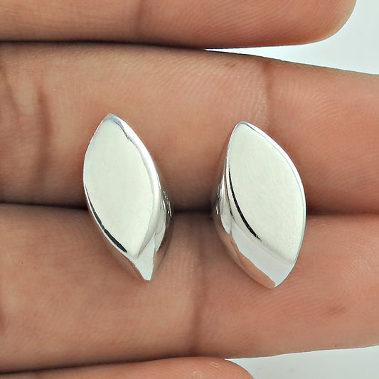 Handmade Indian Jewelry 925 Solid Sterling Silver Stud Ethnic Earrings E1