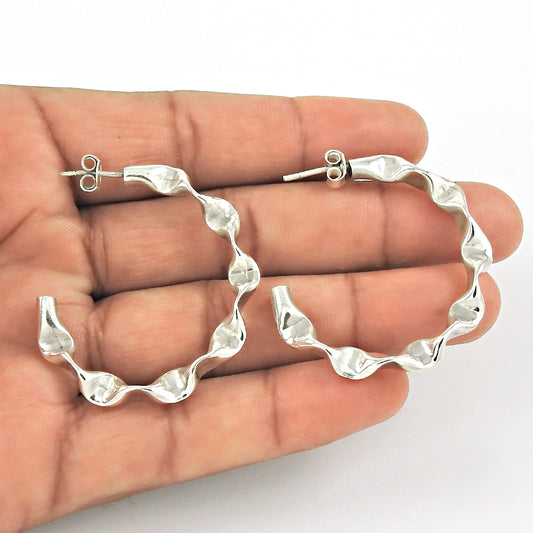 925 Sterling Silver Handcrafted Jewelry Stud Earrings E1