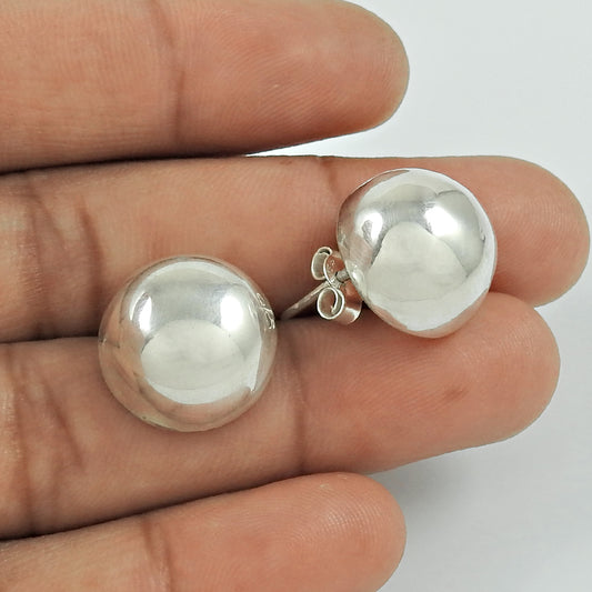 925 Sterling Silver Handcrafted Jewelry Stud Boho Earrings I1
