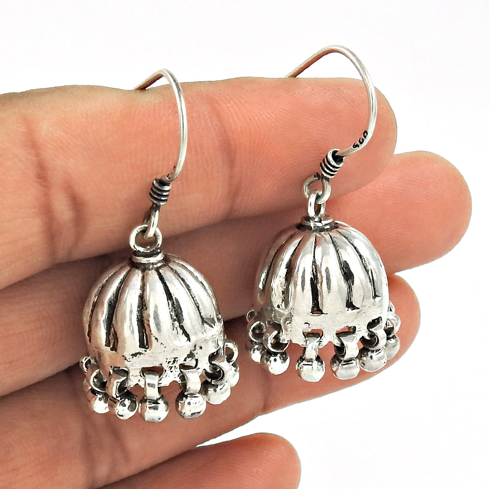 Drop/Dangle Vintage Earrings 925 Solid Sterling Silver Handmade Jewelry C1