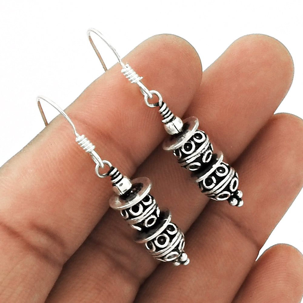 101 Vintage Look Solid 925 Silver Handmade Dangle Earrings