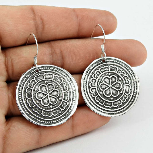 925 Sterling Silver Oxidised Jewellery Rare Silver Earrings Al por mayor