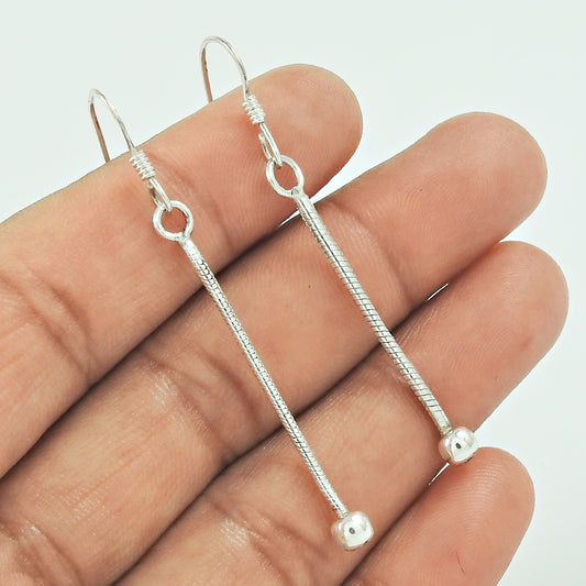 Handmade Jewelry 925 Solid Sterling Silver Jhumki Earrings C13