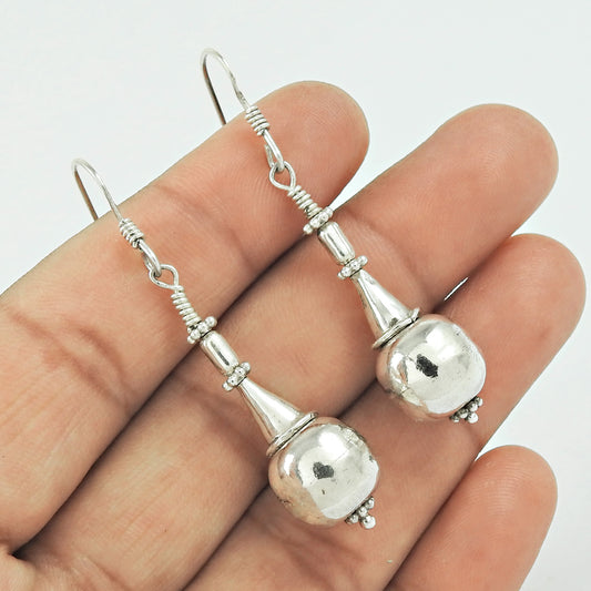 Artisan 925 Solid Sterling Silver Mothers Day Gift Jewelry Earrings B3