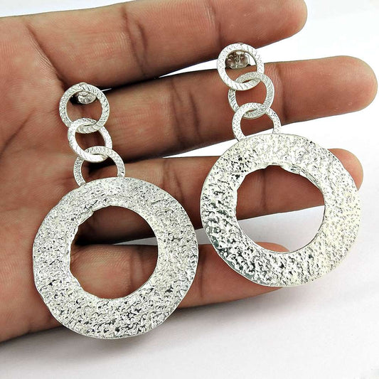 925 Sterling Silver Antique Jewellery Beautiful Silver Earrings Jewellery Großhändler