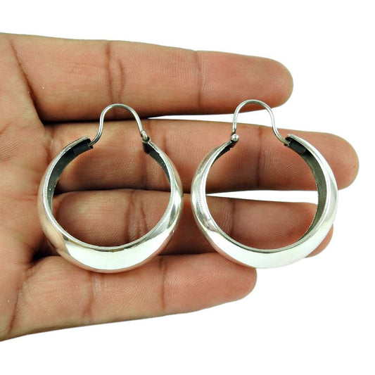 Solid 925 Sterling Silver Earring Indian Traditional Jewellery