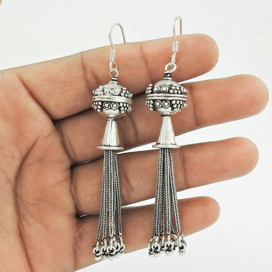 Earrings 925 Solid Sterling Silver Handmade Indian Mothers Day Gift Jewelry L3