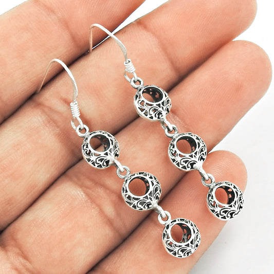 925 Sterling Silver Handcrafted Jewelry Drop/Dangle Boho Earrings S5