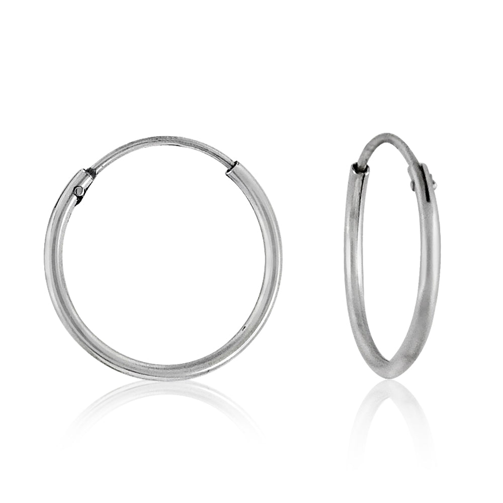 101 Solid 925 Sterling Silver Hoop Earrings Indian Jewelry