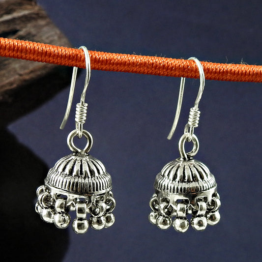 Artisan 925 Solid Sterling Silver Jewelry Drop/Dangle Tribal Earrings L1