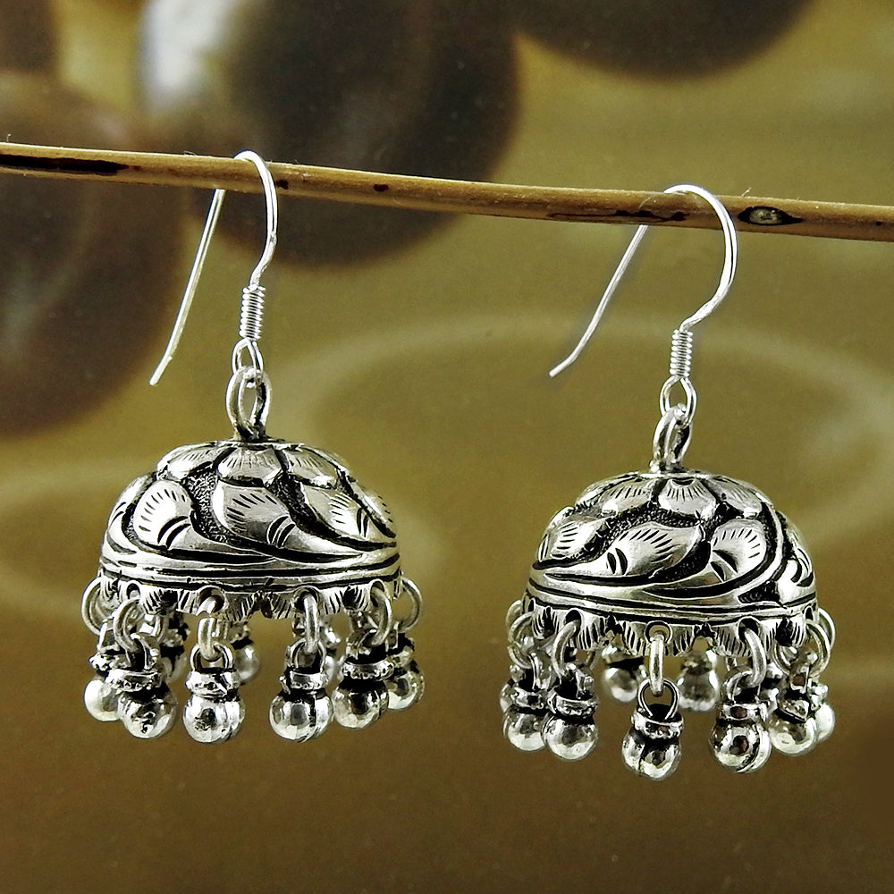 Bohemian Earrings 925 Solid Sterling Silver Handmade Mothers Day Gift Jewelry S3