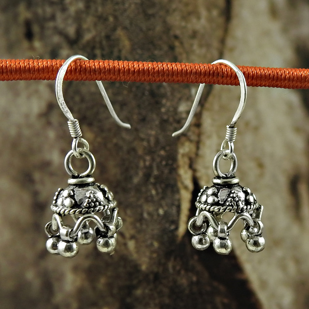 925 Sterling Silver Handcrafted Jewelry Drop/Dangle Earrings I13