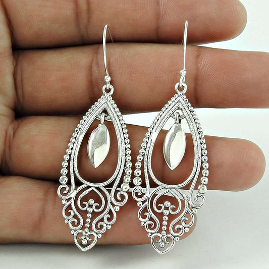 Dainty 925 Sterling Silver Vintage Earring Gift Jewellery