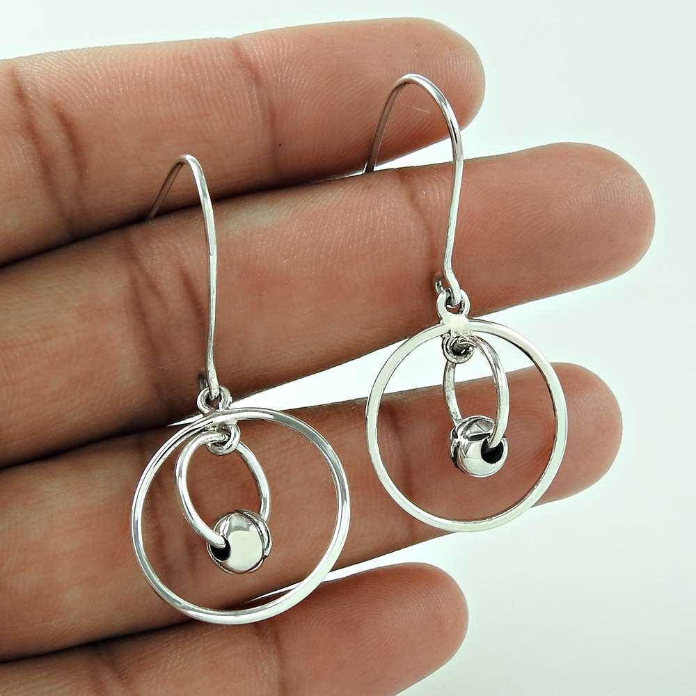 Pretty 925 Sterling Silver Earring Jewellery Hersteller