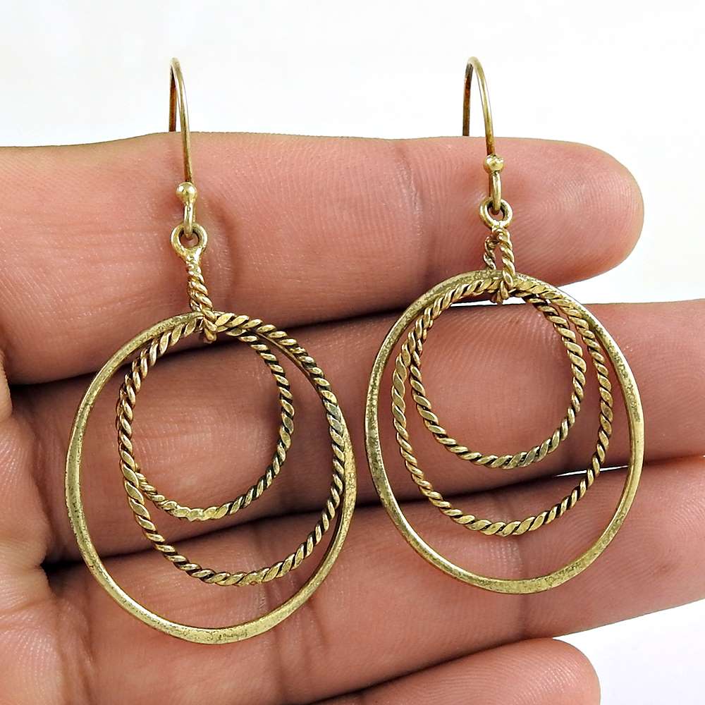 Rare Beauty 925 Sterling Silver Wire Wrap Earring