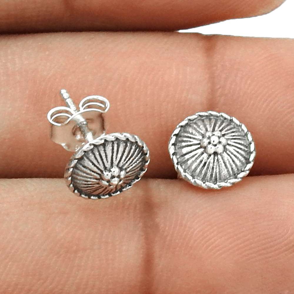 HANDMADE 925 Solid Sterling Silver Jewelry Earring N6