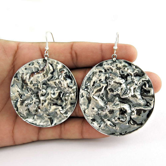 Sterling Silver Indian Oxidised Jewellery High Polish Silver Earrings Wholesale Price