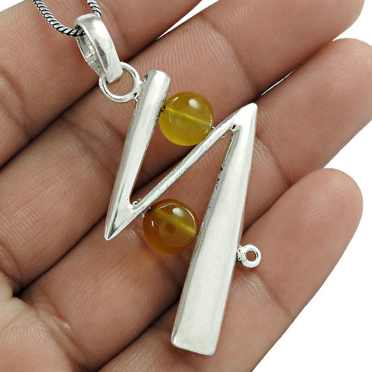 Mothers Day Gift Natural Onyx Gemstone Pendant 925 Sterling Silver G5