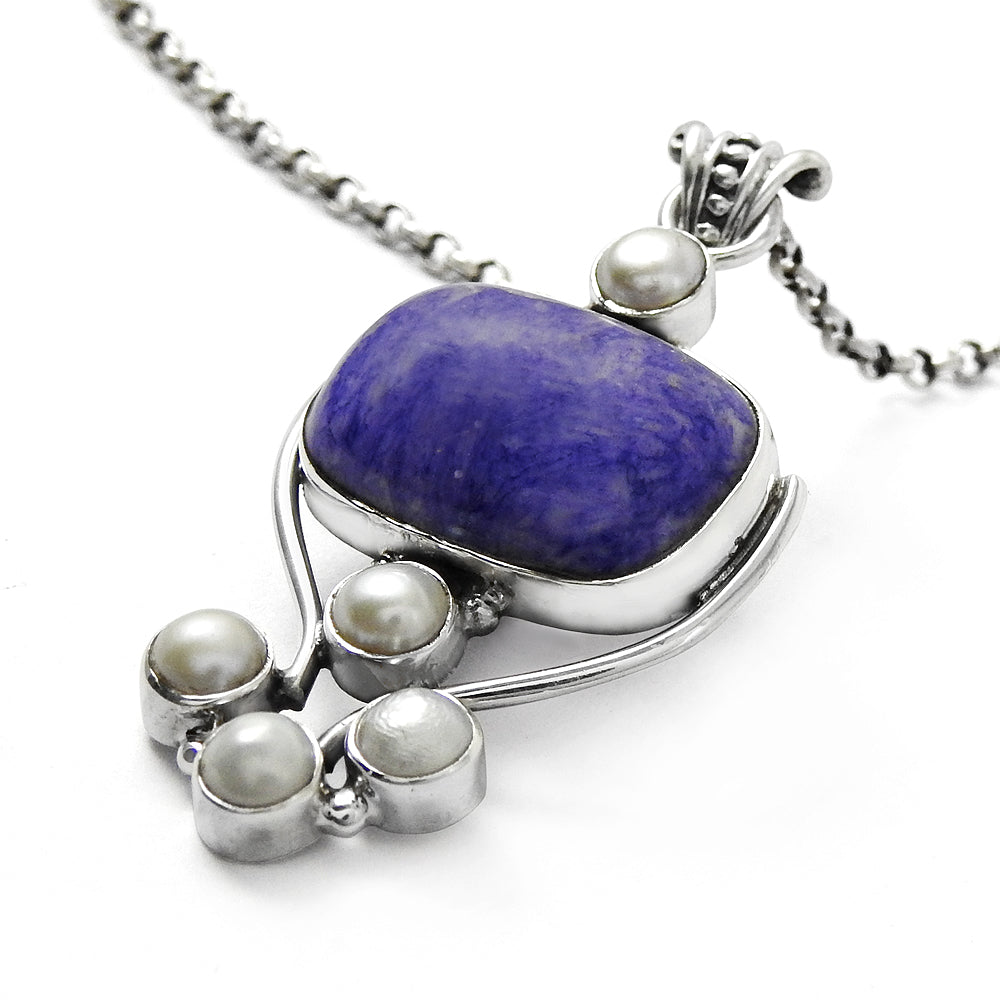 Mothers Day Gift Pendant 925 Sterling Silver Natural Turquoise Gemstone S3