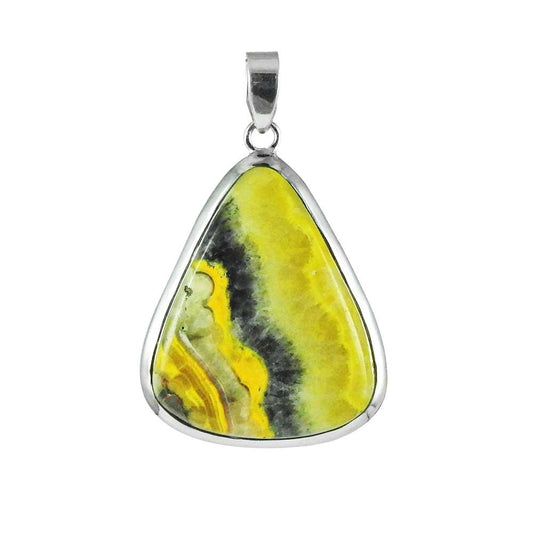 Vintage Fashion Bumble Bee Gemstone Sterling Silver Pendant Jewellery