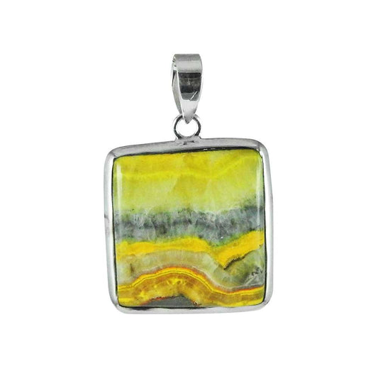Captivating Bumble Bee Gemstone Sterling Silver Pendant Jewellery