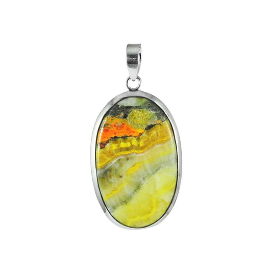 Semi Precious Bumble Bee Gemstone Sterling Silver Pendant Jewellery Wholesaler