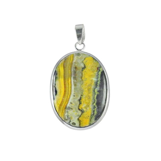 Lady Elegance Bumble Bee Gemstone Sterling Silver Pendant Jewellery