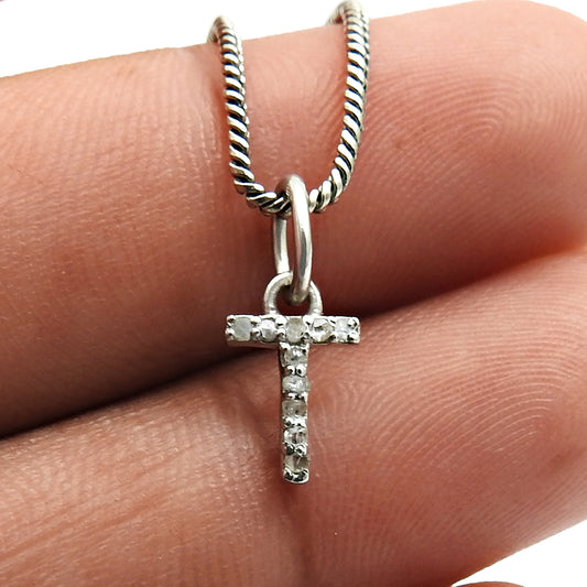 Pleasing 925 Sterling Silver Diamond Letter Pendant Tribal Jewelry