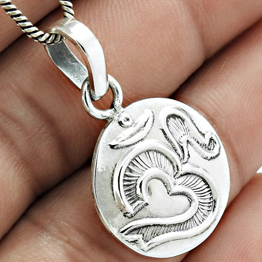 101 925 Sterling Silver Om Pendant Indian Religious Jewellery