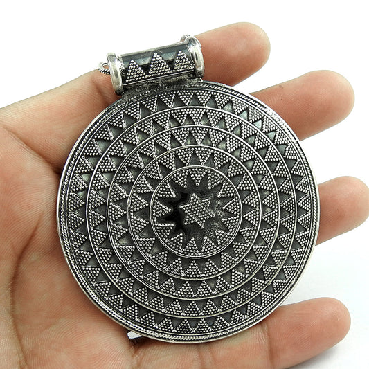 101 Oxidized 925 Sterling Silver Artisan Pendant Jewelry