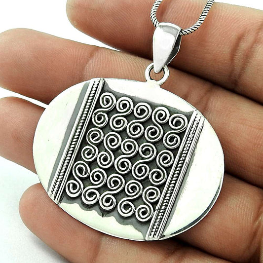 Graceful 925 Sterling Silver Pendant