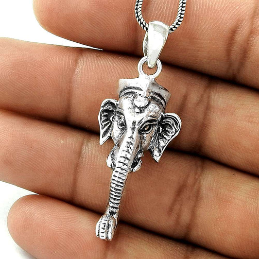 Spectacular Ganesha Mouth Sterling Silver Jewellery Pendant