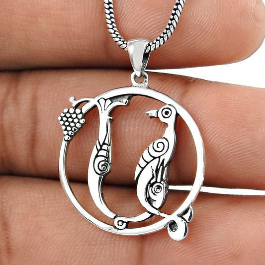 New Style Of Handmade 925 Sterling Silver Bird Pendant Hersteller