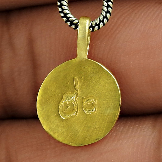 101 Pendant Gold Plated 925 Sterling Silver Handmade Jewelry