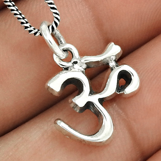 101 Solid 925 Sterling Silver Om Pendant Indian Jewelry
