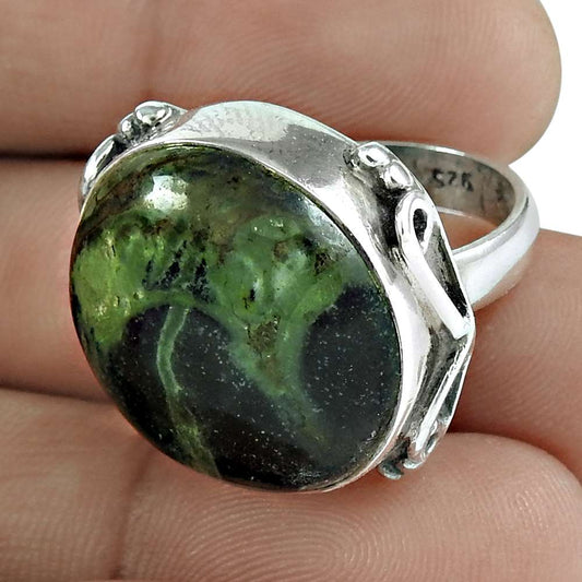 Mothers Day Gift Natural Star Galaxy Onyx Cocktail Ring Size 6 925 Silver A4