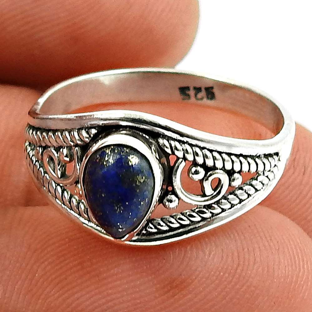 Rainbow Moonstone Gemstone Ring 925 Sterling Silver Tribal Jewelry R59