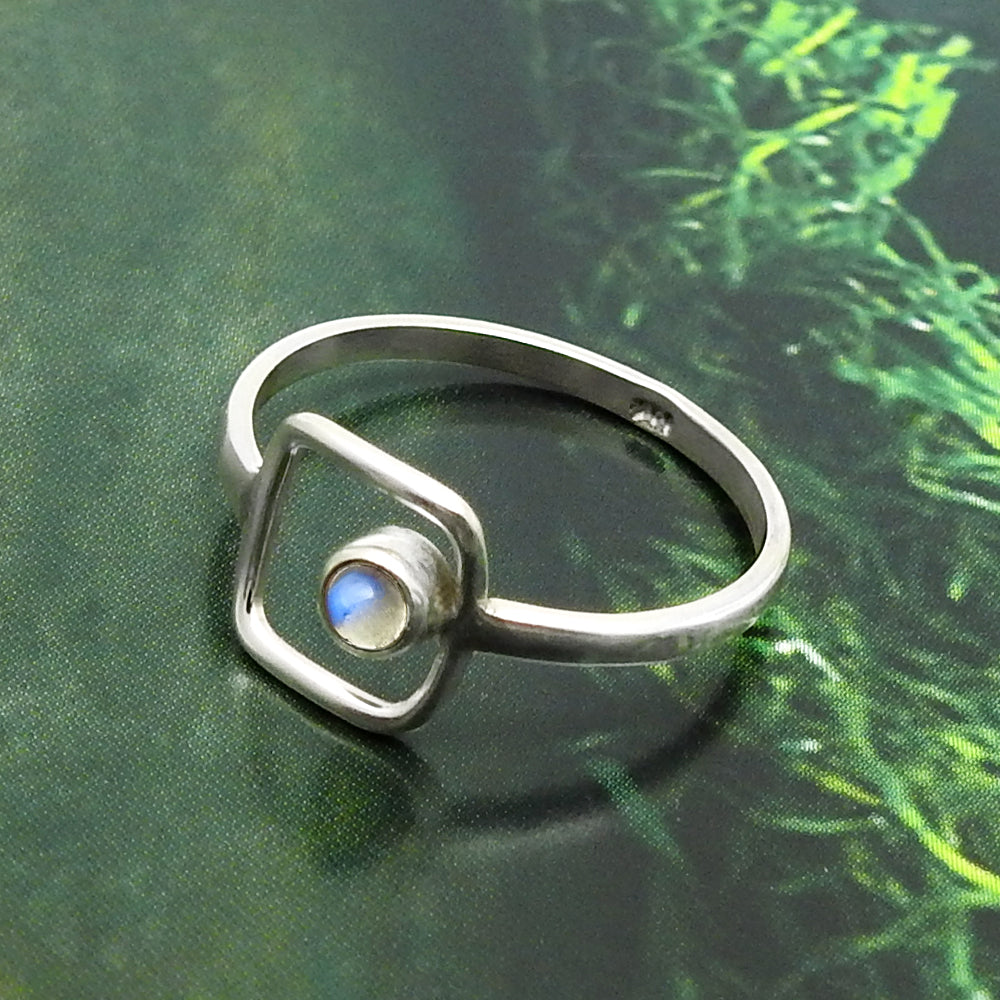 Labradorite Stone 925 Silver Cocktail Third Eye Chakra Boho Ring Jewelry