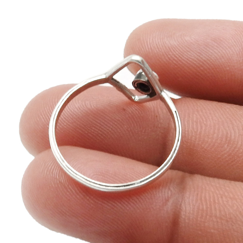 101 Pearl ring 925 sterling silver vintage look jewelry l5