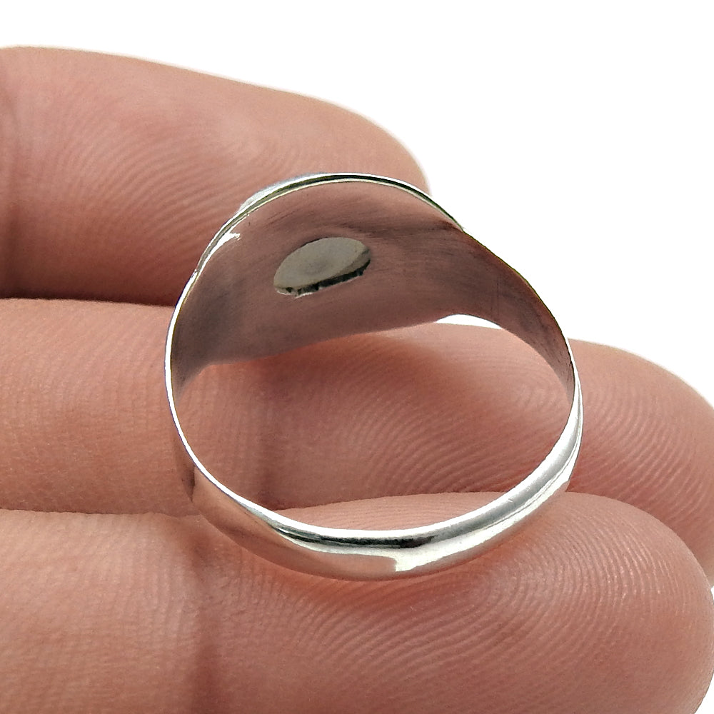 101 Sterling Silver Natural Druzy Bezel Sisters Day Statement Daughter Ring