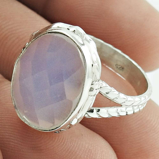 Natural Alex See Fire Statement Bohemian Ring Size 9.5 925 Silver H10